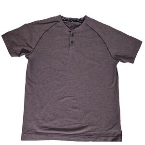 Public Rec Polo‎ Shirt Mens Medium Red Stretch Short Sleeve